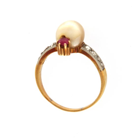 Anillo Goldside Mujer in Oro amarillo Rubino AN.GS0025 - AN.GS0025